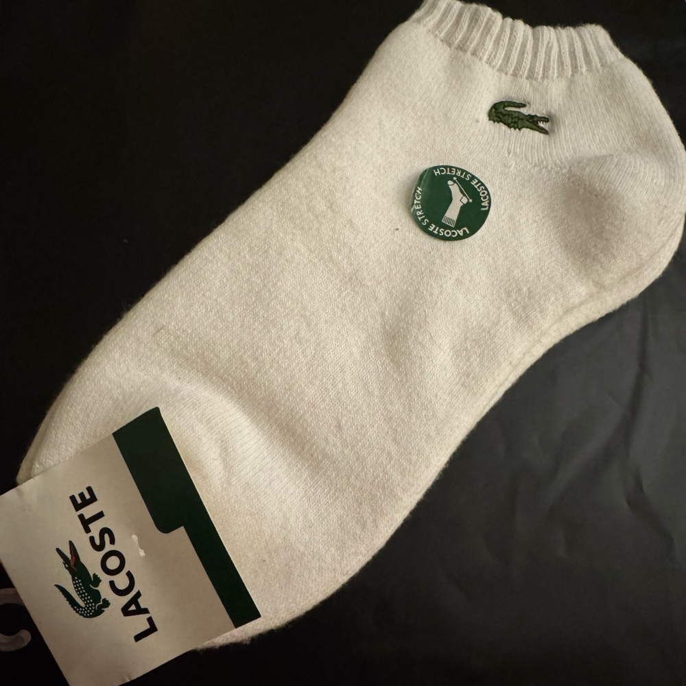 Lacoste Classic White Low-Cut Socks